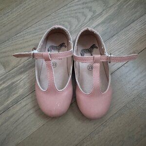 Zeebra Kids mauve pink toddler Mary Janes dressy shoes size 23
